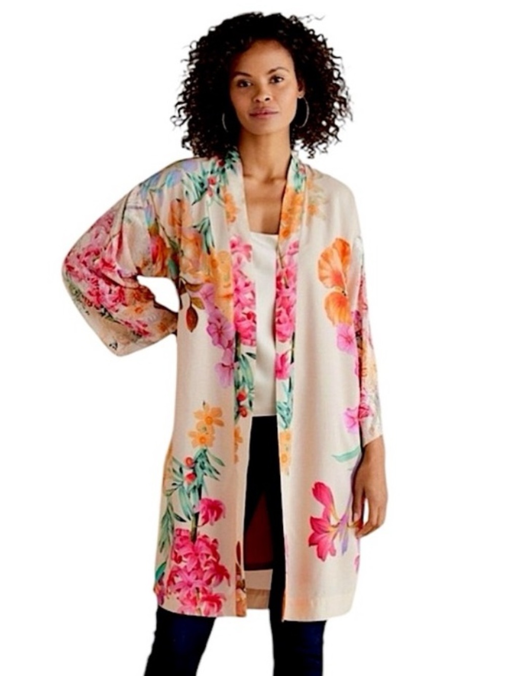 Soft Surroundings Enchanted Orchid Topper in Lotus size S/M NWT